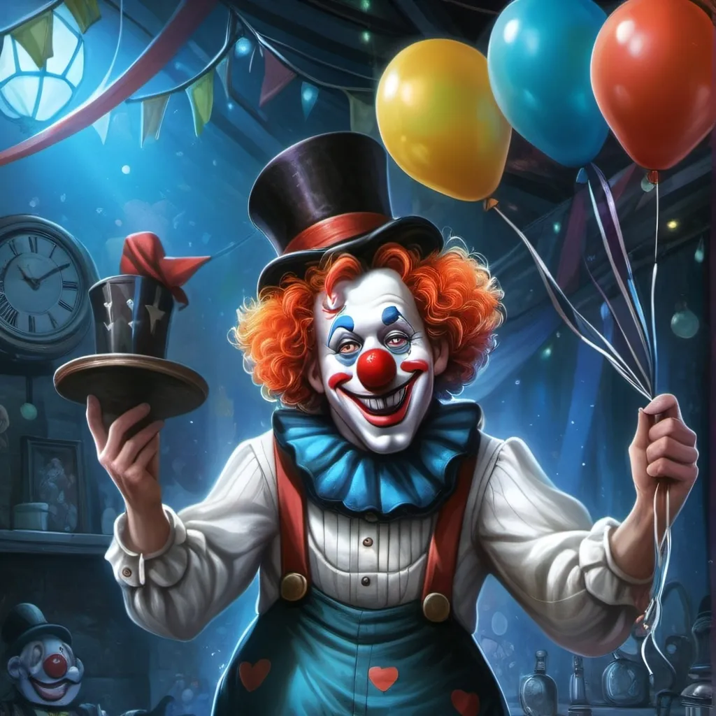 chat with ai character: clown