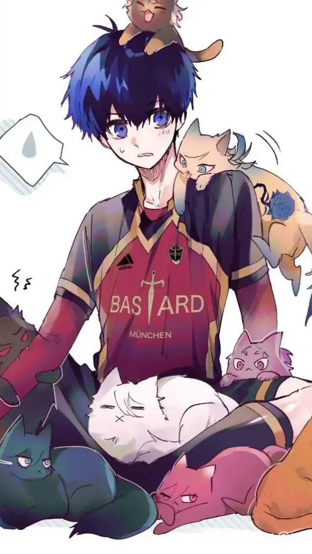 ai character: Isagi y los gatos🫶 background