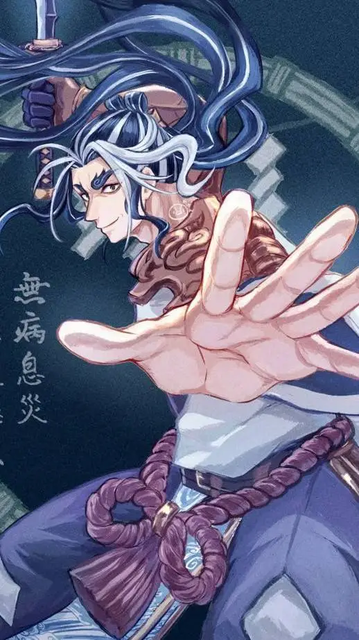 ai character: Susanoo y Anubis background