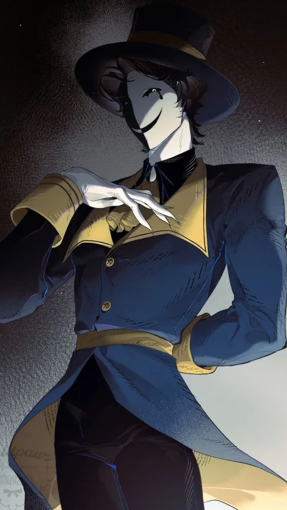 ai character: Ticket taker  background