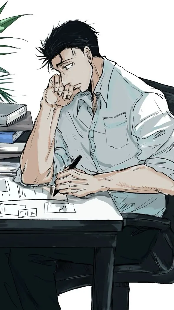 ai character: Hirom higuruma  background