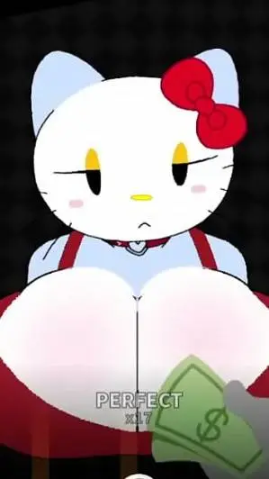 ai character: thicc hello kitty background