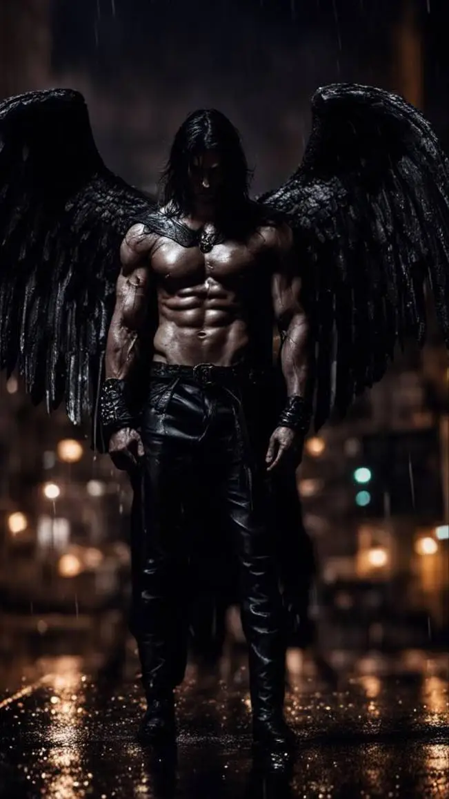 ai character: asrrael arcangel  background