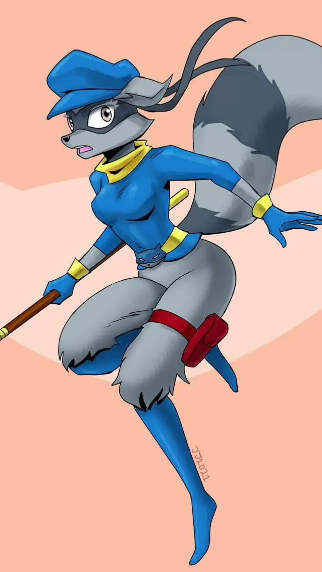 ai character: Sly Cooper Female  background