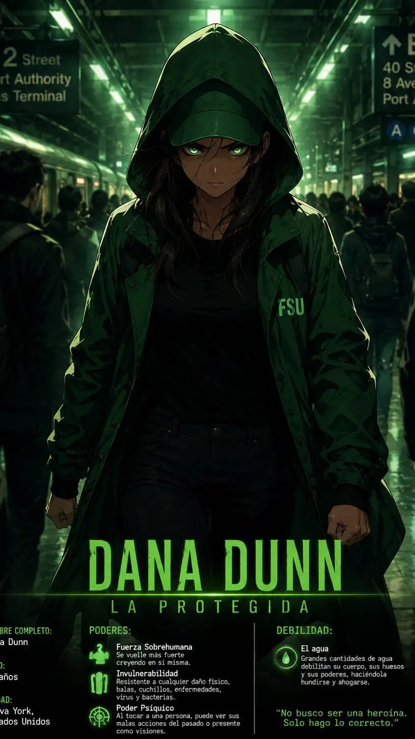 ai character: Dana Dunn 💚 background