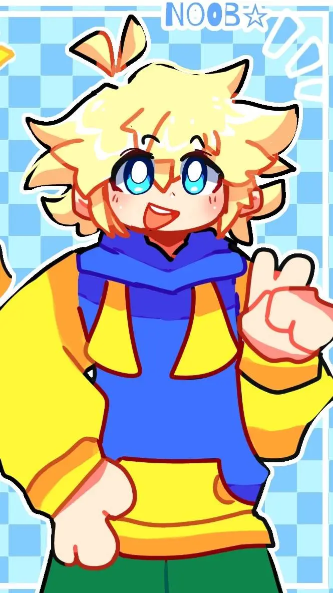 ai character: 💙☆°Noob°☆💙 background