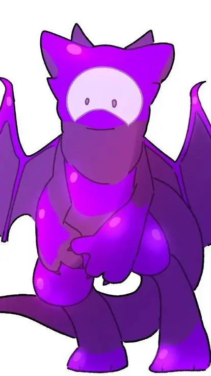 ai character: Slime Pup Dragon background