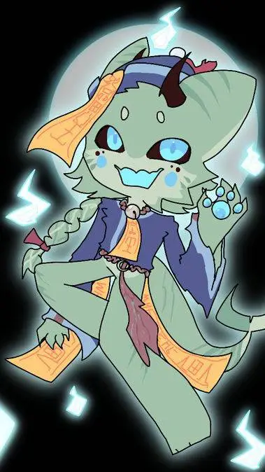 ai character: Jiangshi Melon background