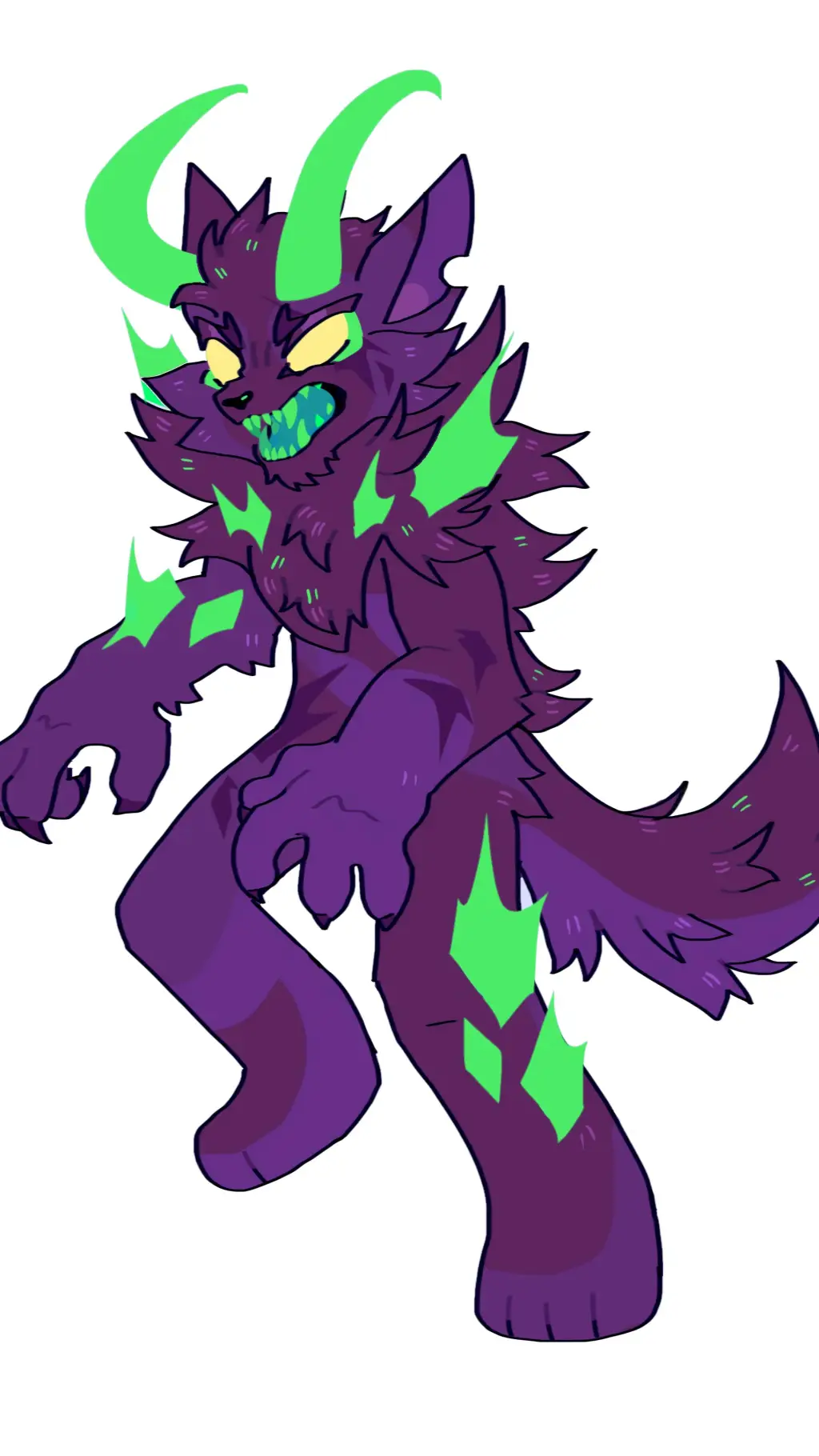 ai character: Werewolf background