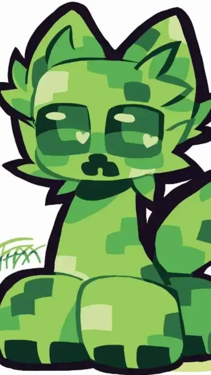 ai character: Creeper (furry) background