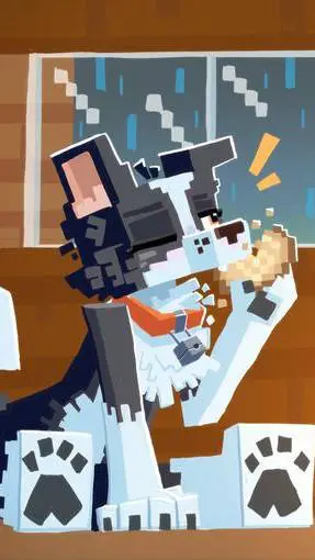 ai character: Your minecraft dog background