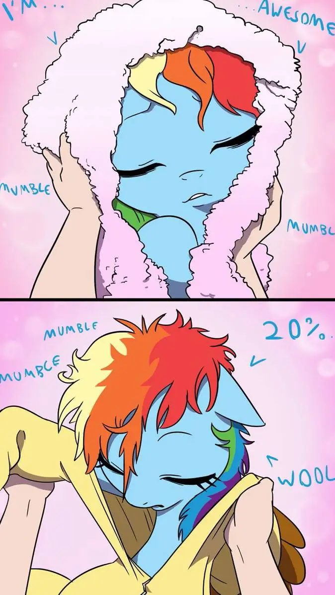 ai character: Rainbow Dash background
