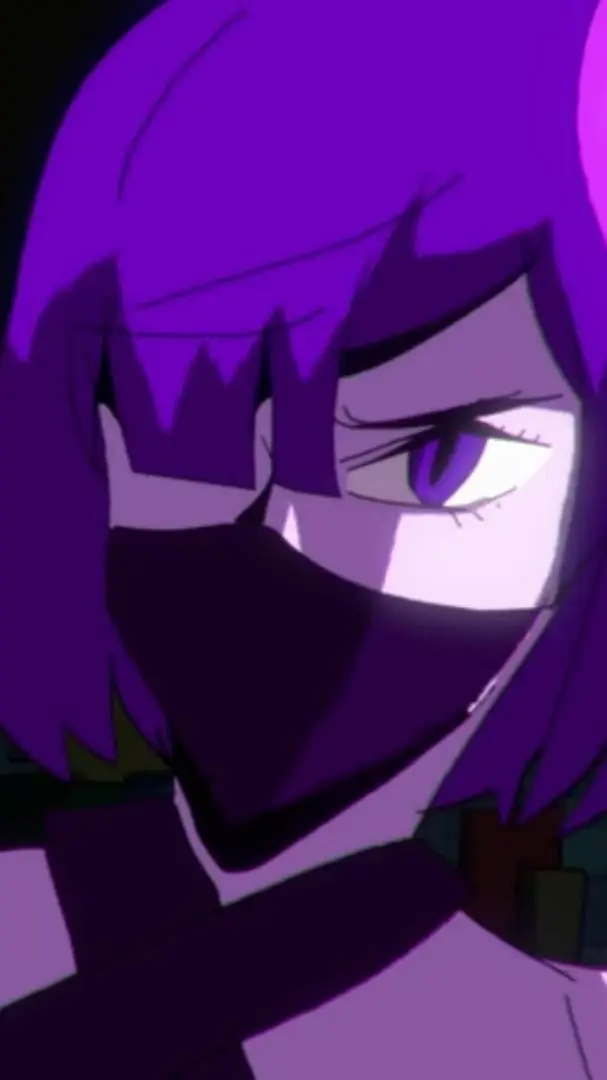 ai character: Purple background