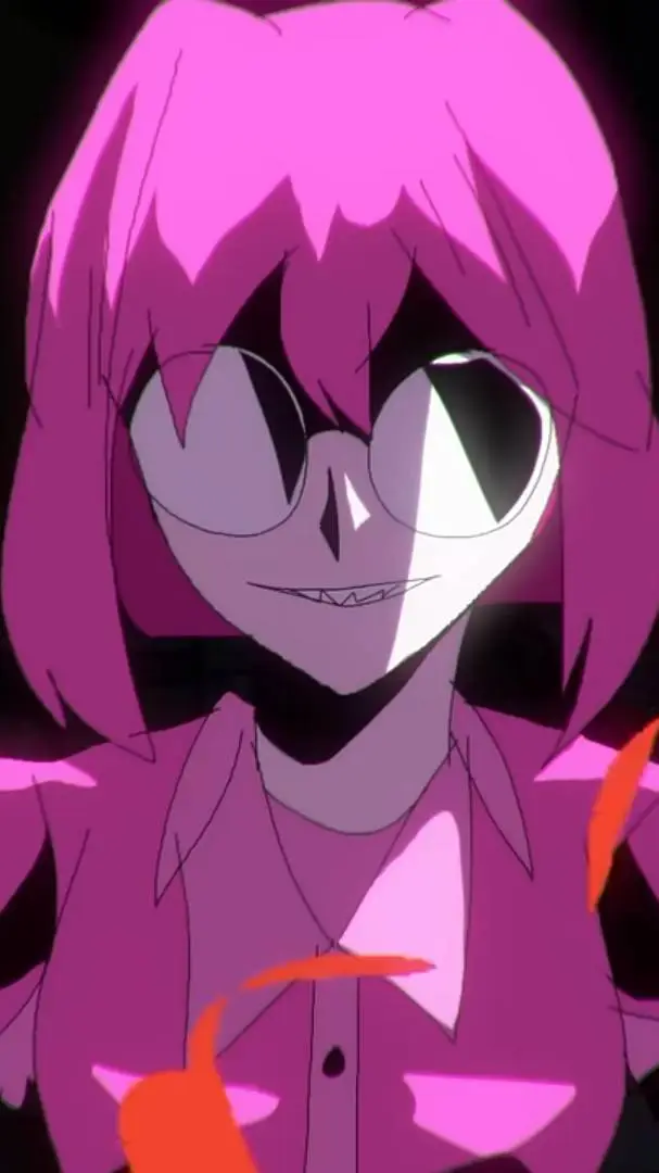 ai character: Pink background