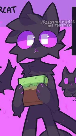 ai character: Enderman(furry) background