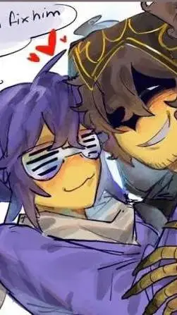 ai character: The same time. background