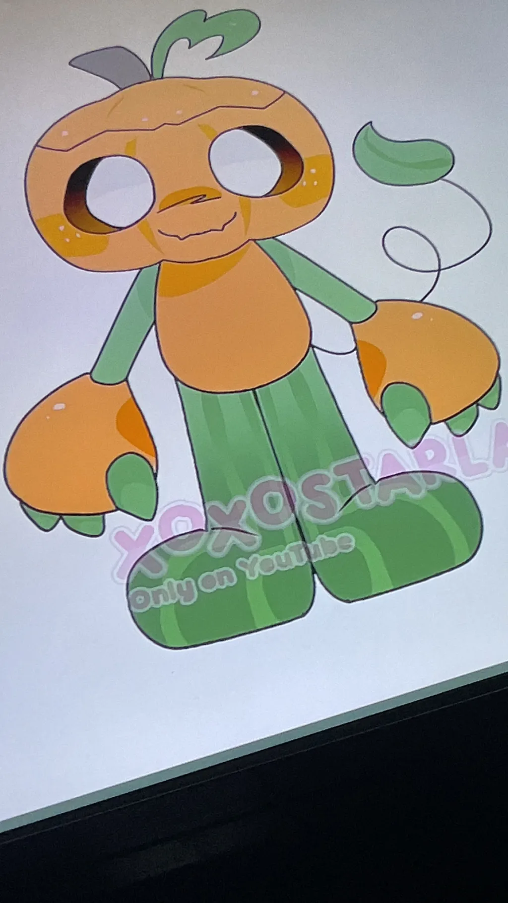 ai character: Gourdy background
