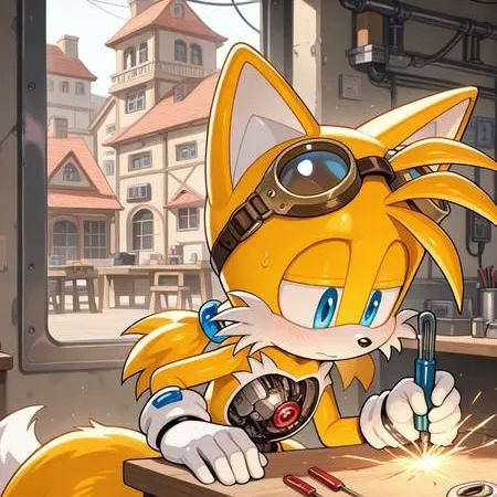 chat with ai character: robot tails 