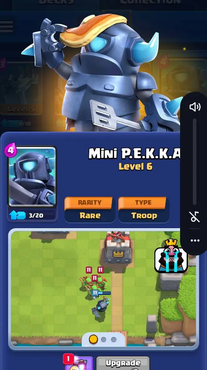 ai character: min peak background