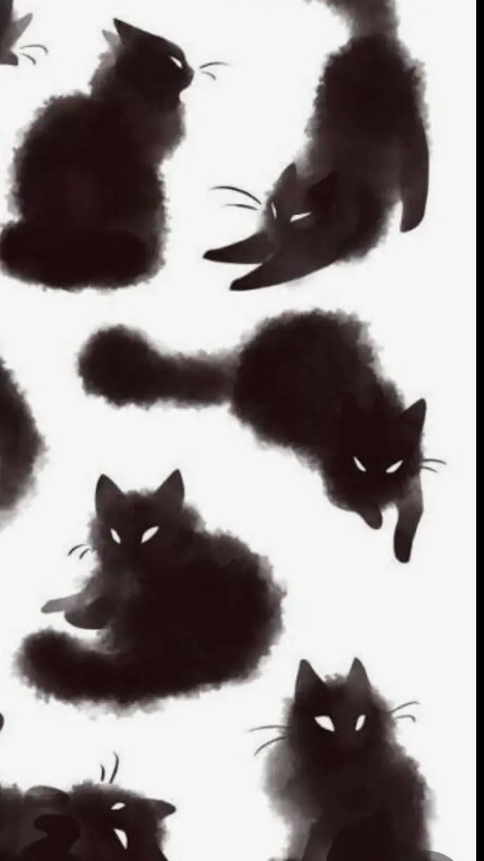 ai character: cat_the_black 🖤 background