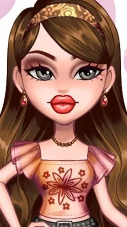 ai character: bratz🎀💗💜 background