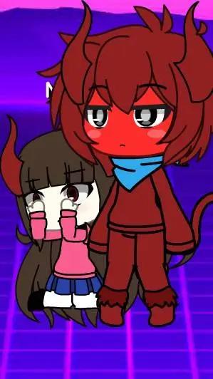 ai character: girl and c00lkidd  background