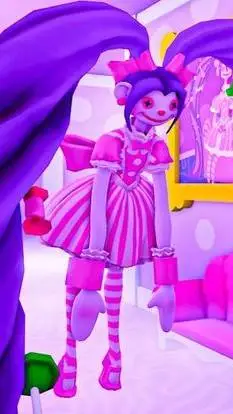 ai character: md x dollhouse background