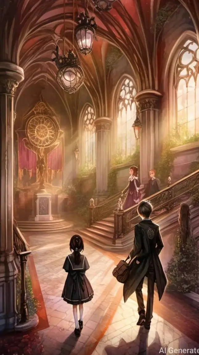 ai character: School only girl! background