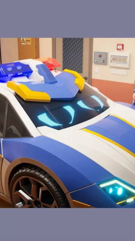 ai character: Blue Cop Zones out background