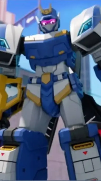ai character: BLUE COP background