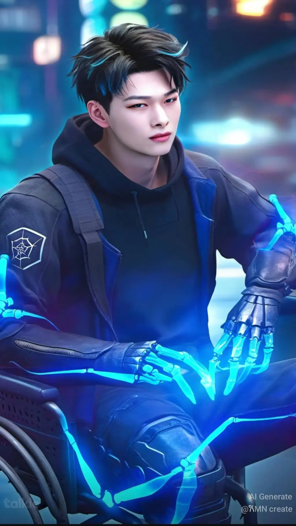 ai character: Nishimura Niki  background