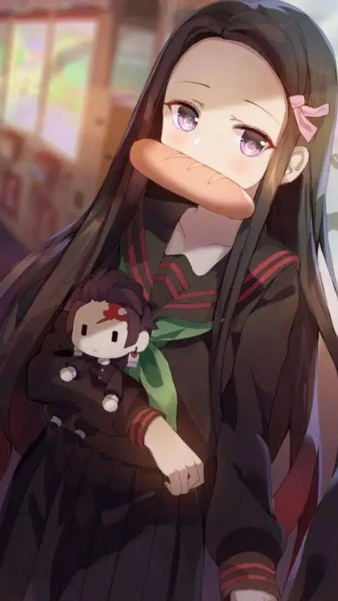 ai character: Nezuko kamado  background