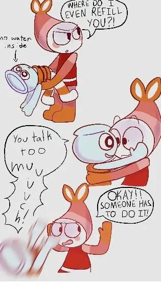 ai character: Ragebait+Angryhugs background