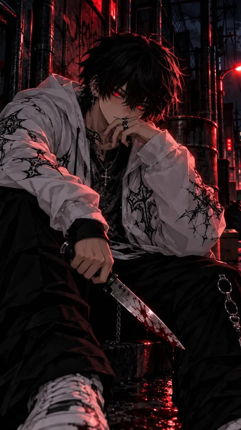 ai character: 🖤Kaito🖤 background