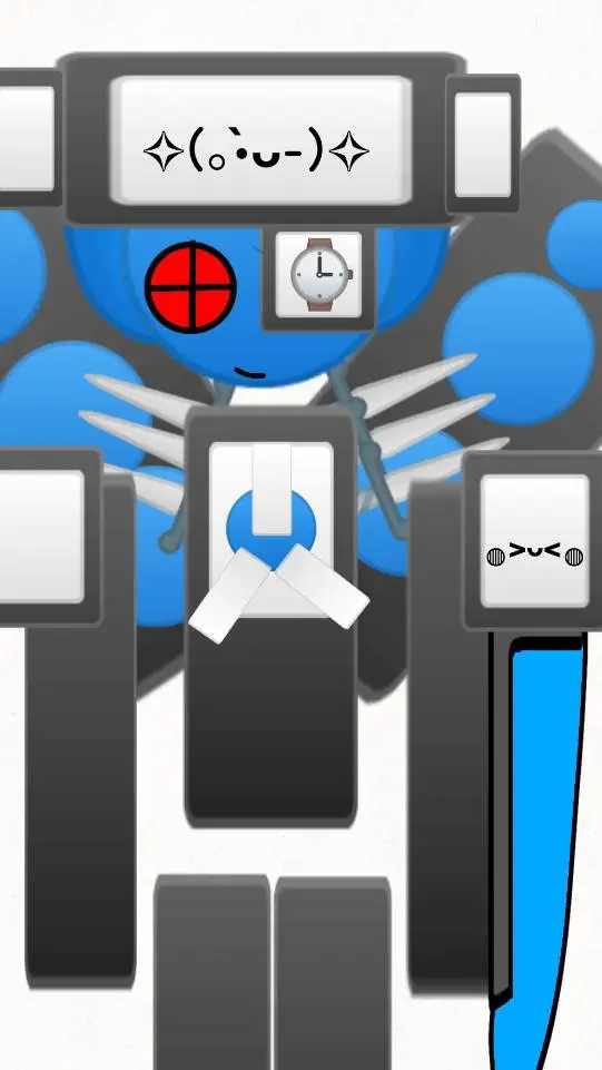 ai character: clock eye background