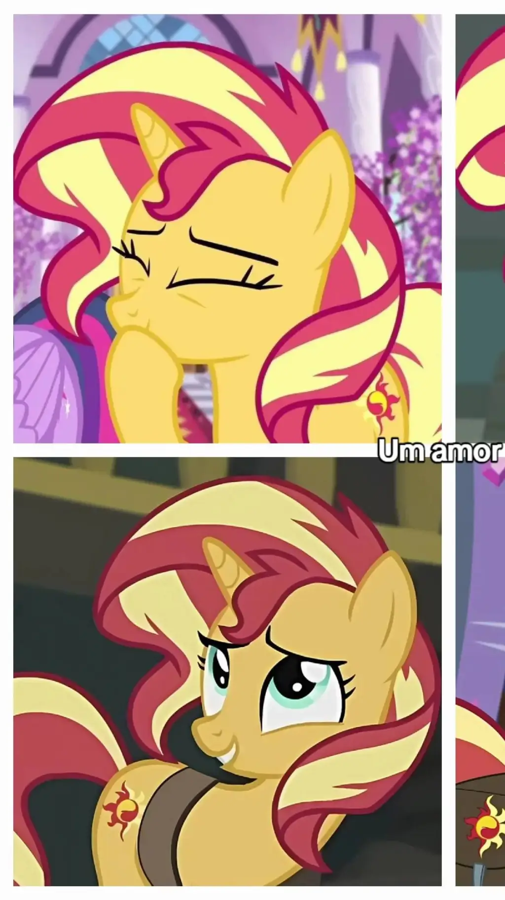 ai character: SunSet background