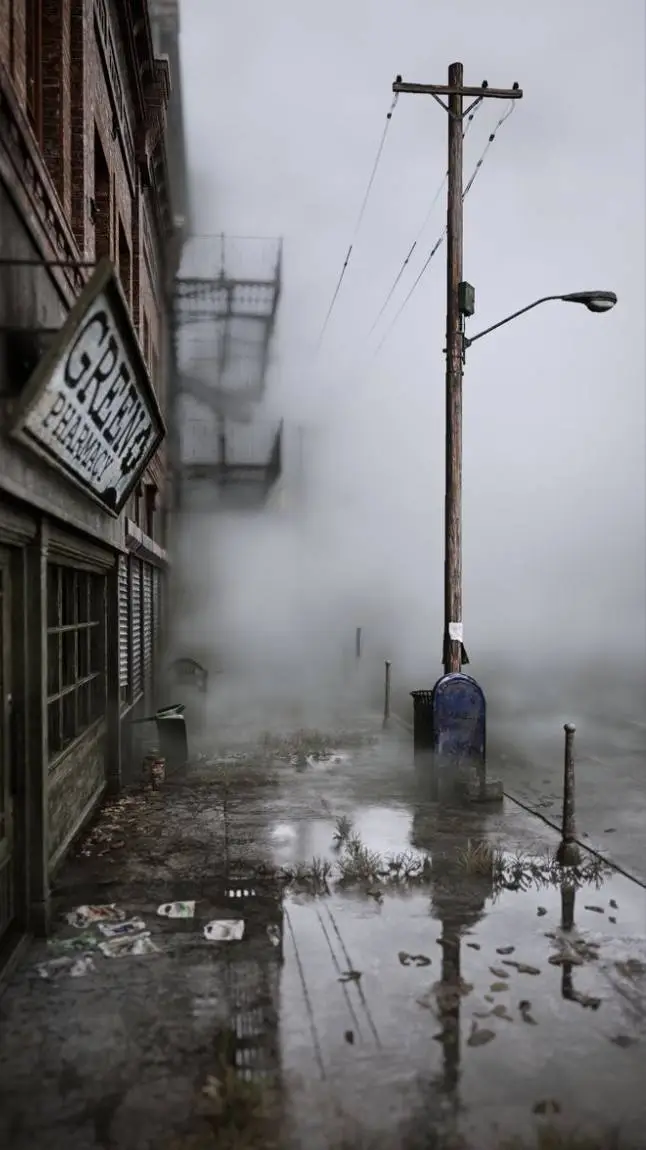 ai character: Silent hill 2 background