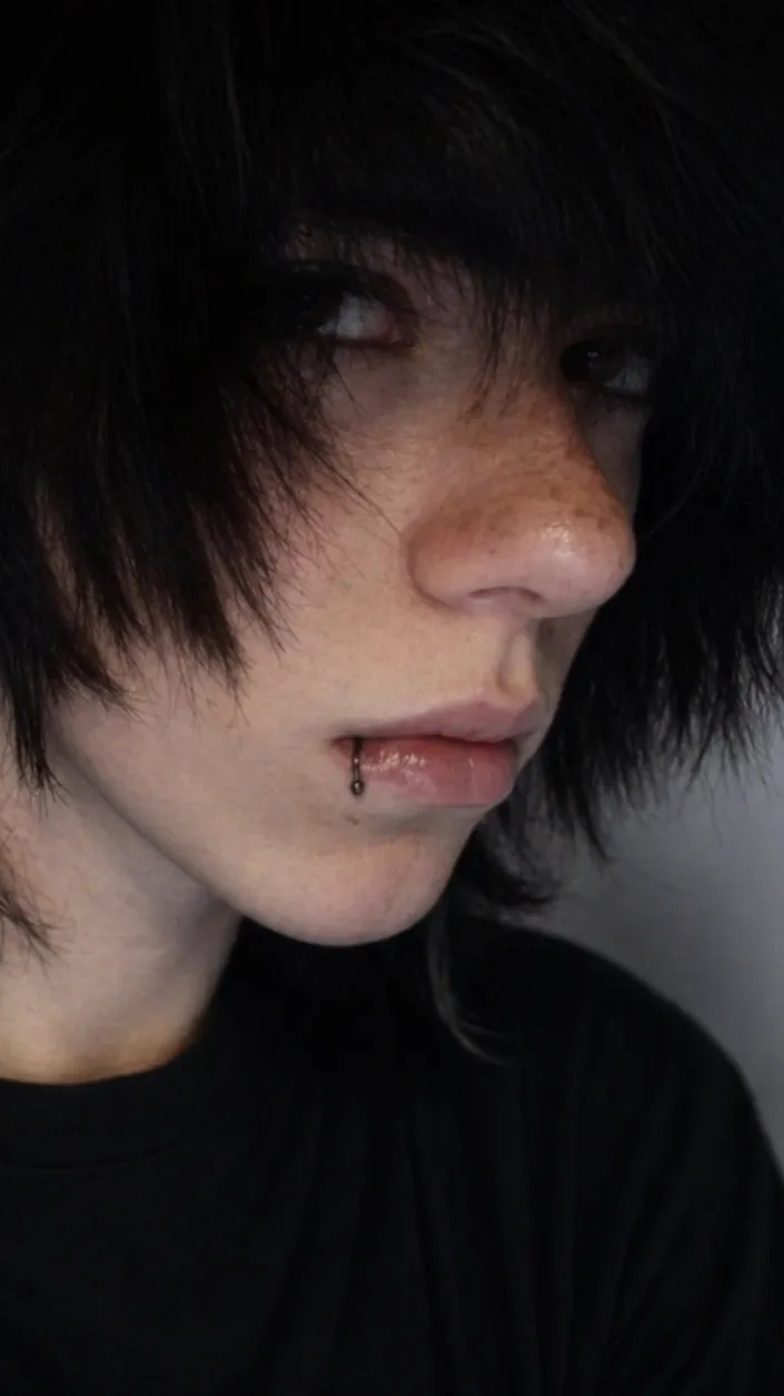 ai character: Jake Emo boy background
