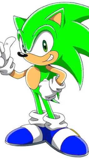 ai character: Green sonic RP background