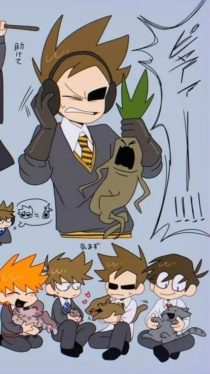 ai character: eddsworld x Harry  background