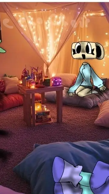 ai character: DW SLEEPOVER🌌💌💚 background