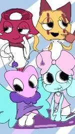 ai character: , Sleepover ,  background