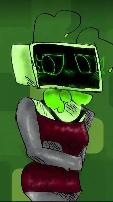 ai character: 🔋x🦖 background