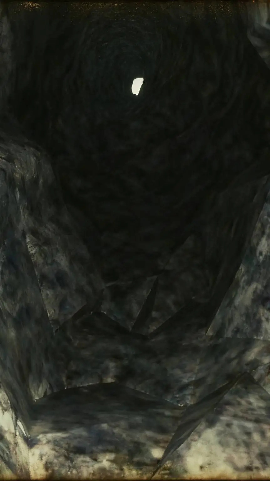 ai character: cave accident background