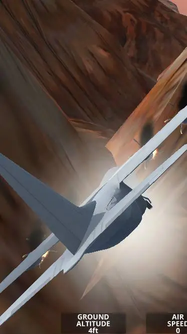 ai character: plane crash background
