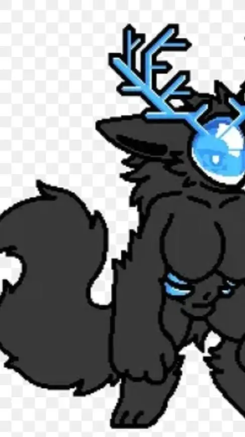 ai character: Wendigo furry background