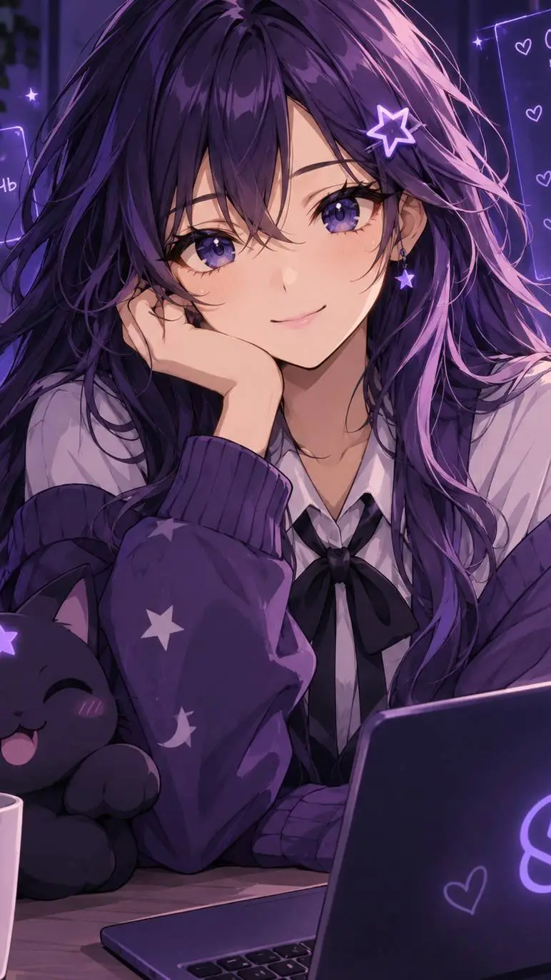 ai character: Люми🌙 background