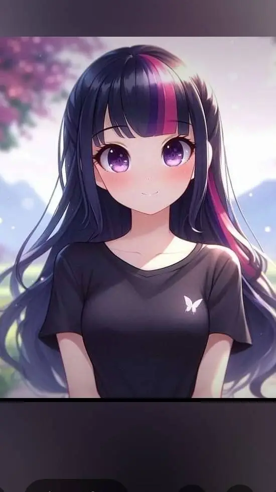 ai character: Twilight sparkle  background