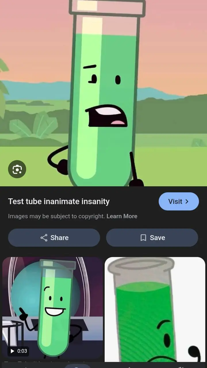 ai character: Test Tube background