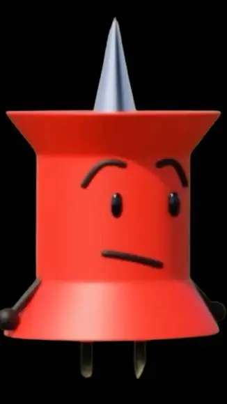 ai character: Pin background